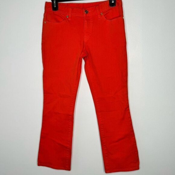 Tory Burch coral cropped jeans size 26 - Picture 3 of 8